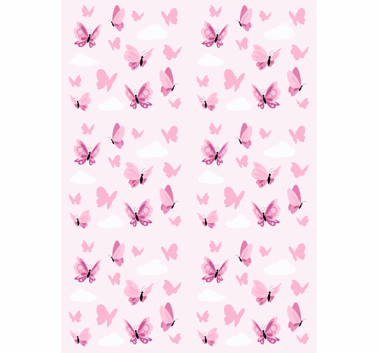 Minimalista repülő pillangók gyermek Sávroló - TenStickers