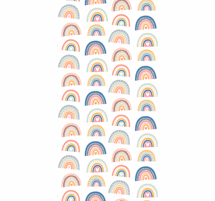 Színes szív szivárvány Redőnyök gyerekek - TenStickers