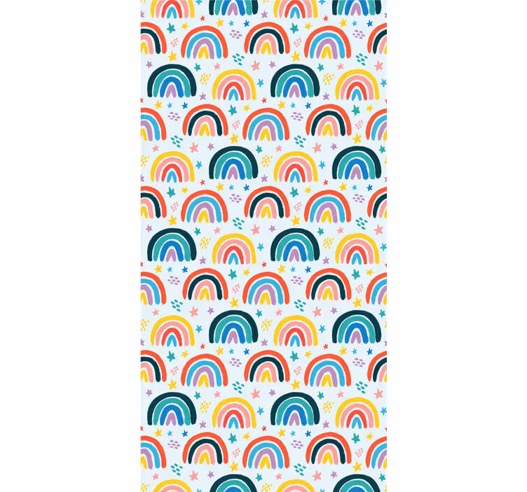 Kék szivárvány minták Redőnyök gyerekek - TenStickers