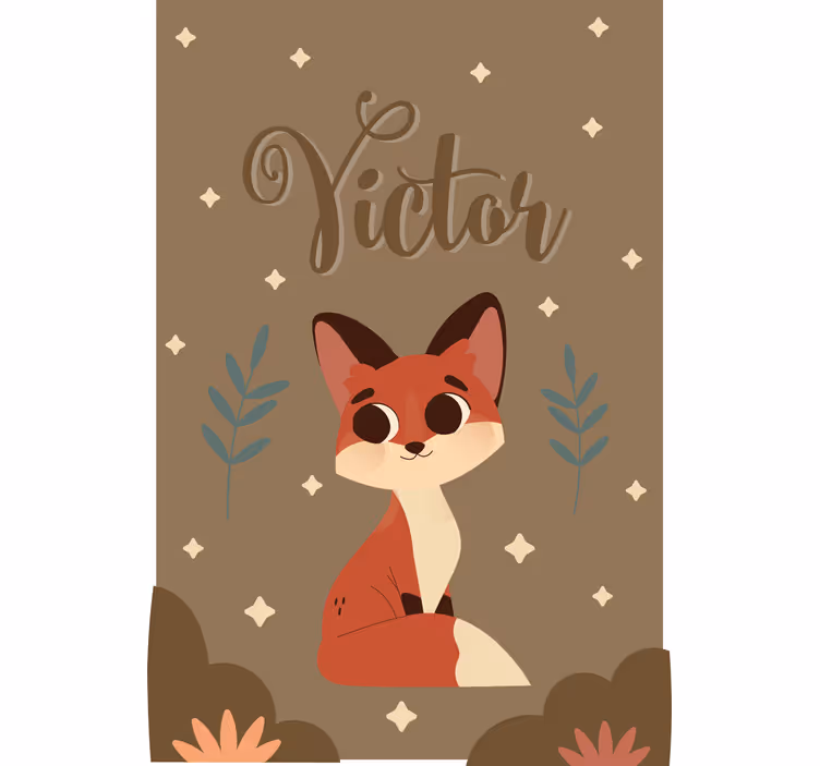 Egyedi róka design Redőnyök gyerekek - TenStickers