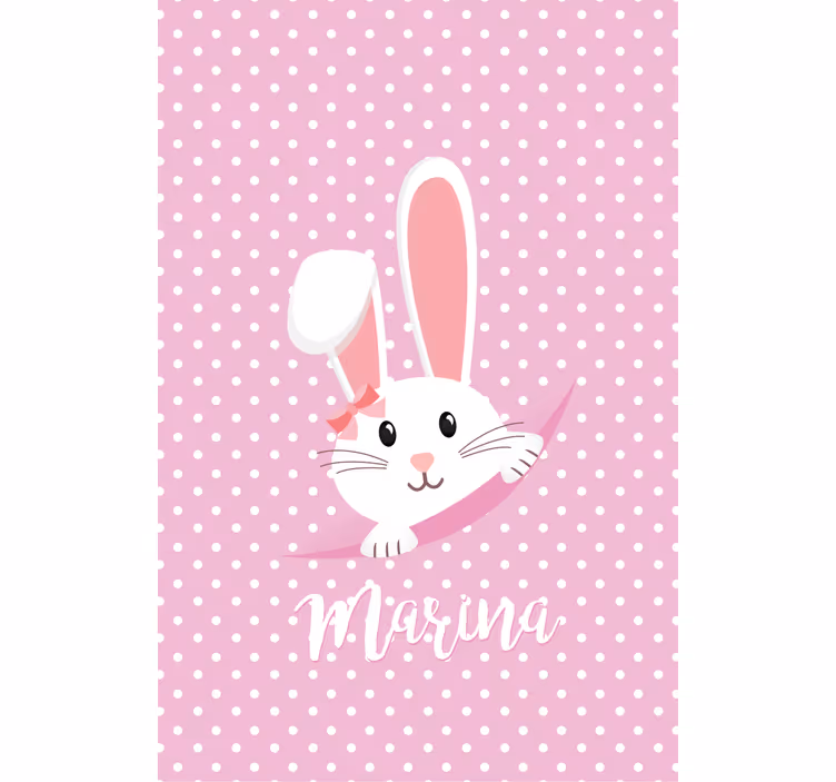 Aranyos nyuszi lánynak, óvodai Sávroló - TenStickers