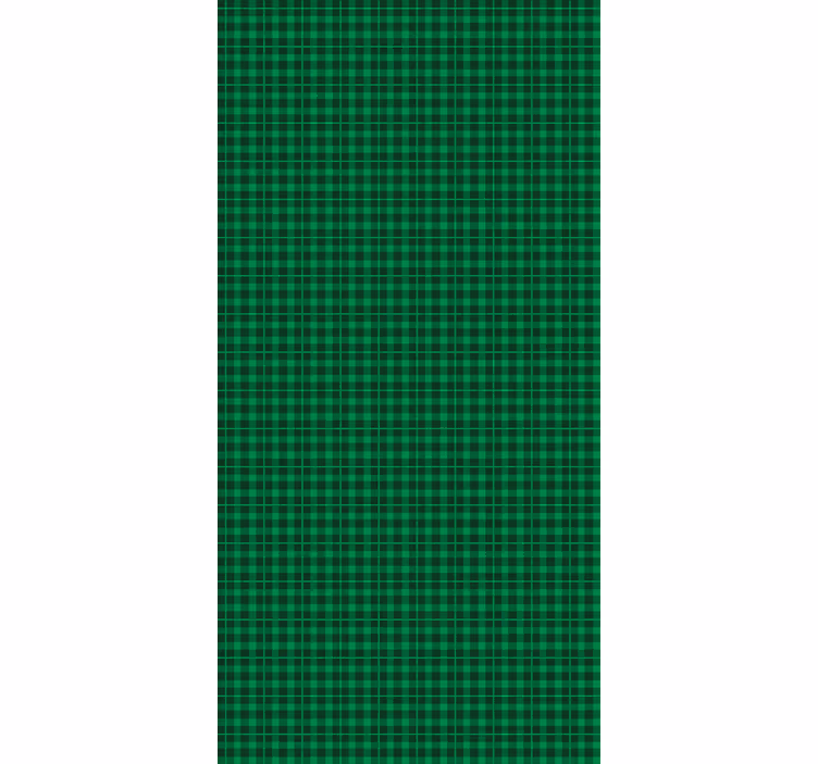 Zöld gingham minta nappali Sávroló - TenStickers
