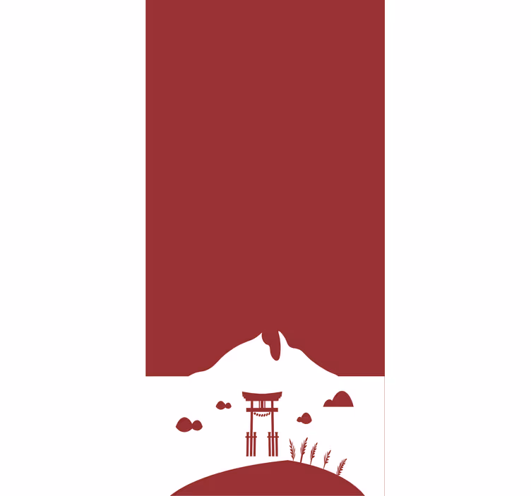 Japán táj eredeti Sávroló - TenStickers