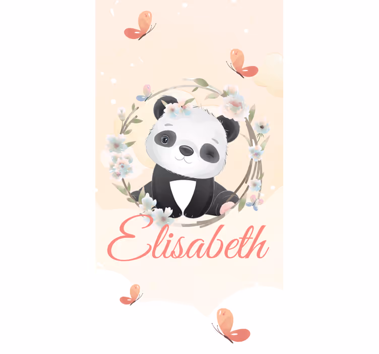 Baba panda névvel Redőnyök gyerekek - TenStickers