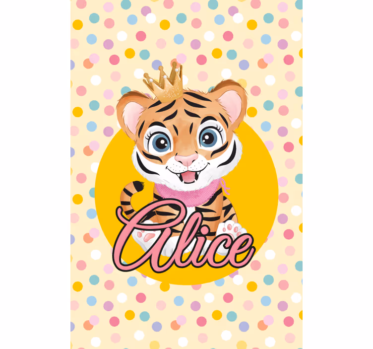 Egyedi baba tigris Redőnyök gyerekek - TenStickers