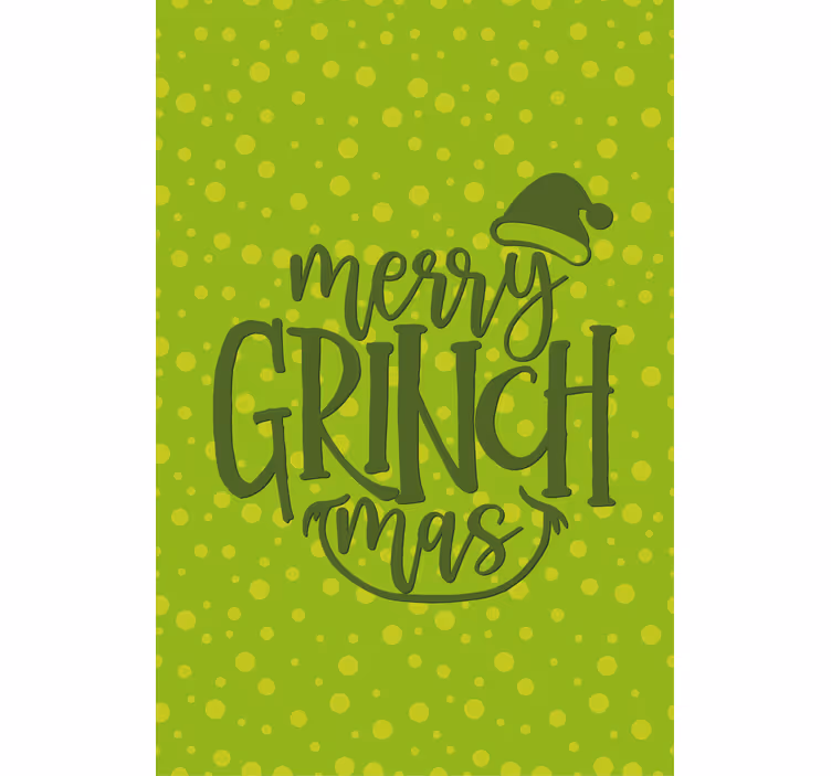 Vidám grinchmas éljenzés Redőnyök szöveggel - TenStickers