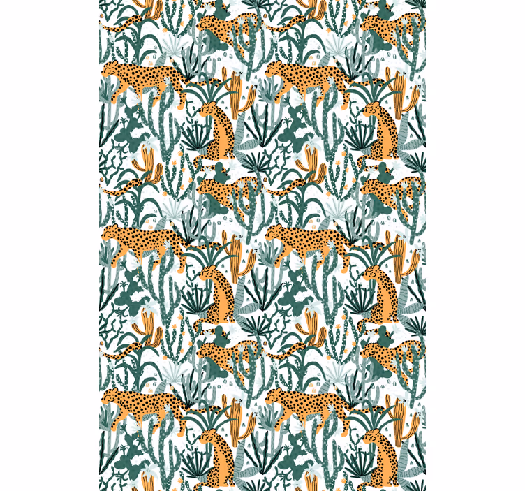 Szafari növényvilág fauna redőnyök állatok - TenStickers