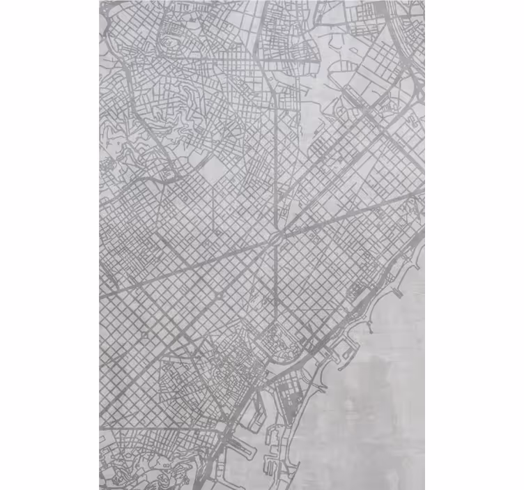 Város térképe barcelona nappali Sávroló - TenStickers