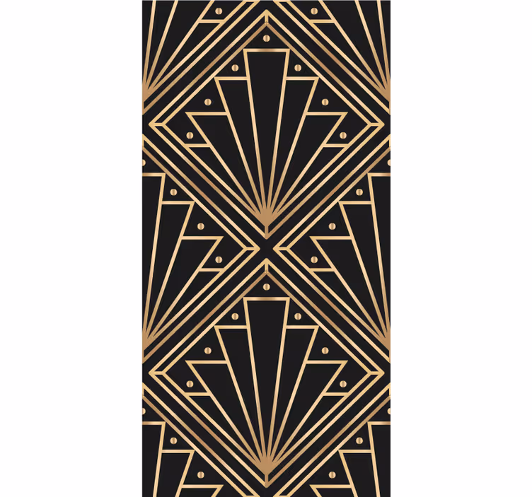 "art deco" arany formájú elegáns roló - TenStickers