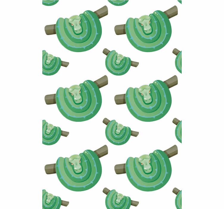 Zöld kígyó design Redőnyök Több állat - TenStickers