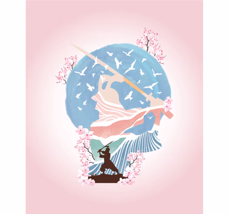 Japán anime harcos művészet roló - TenStickers
