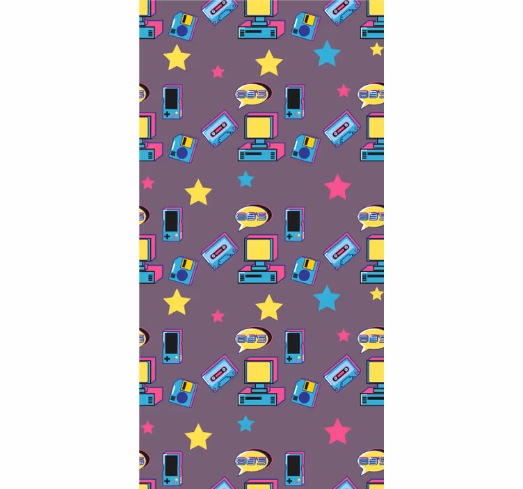 Retro játék ikonok Redőnyök kockafej - TenStickers