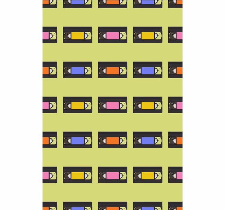 Retro videokazetták Redőnyök kockafej - TenStickers