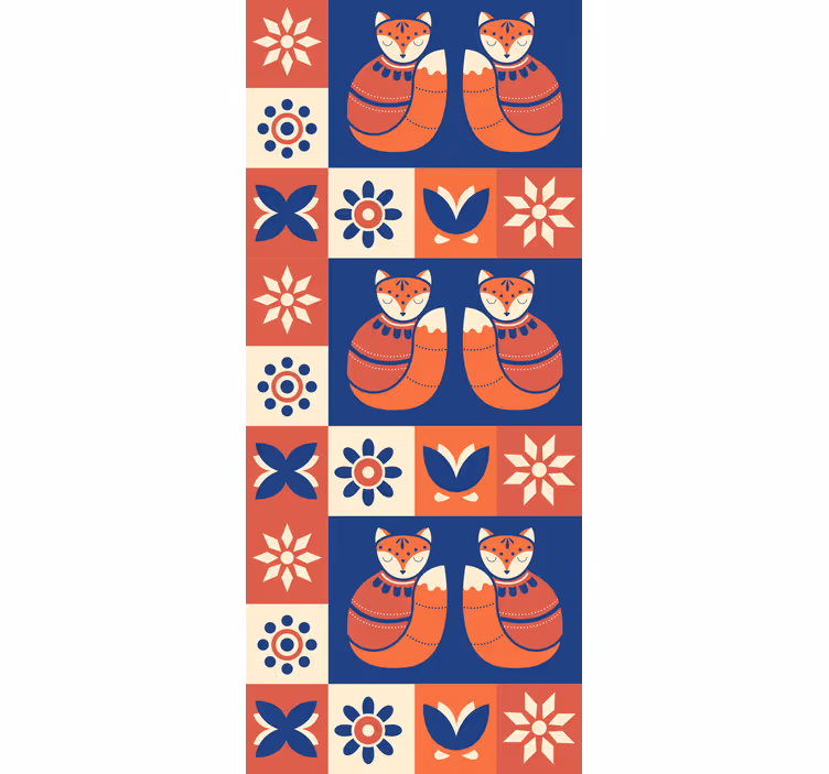 Bájos róka minták redőnyök állatok - TenStickers