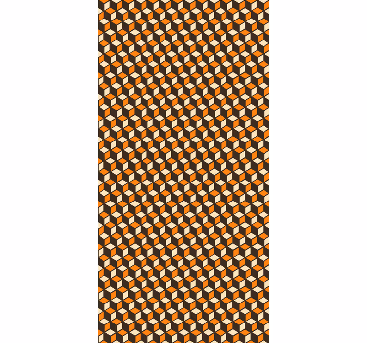 Geometrikus kocka motívum Redőnyök modern - TenStickers