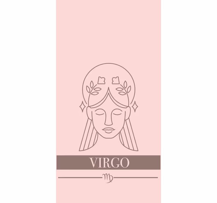 Virgo karaktertervezés redőnyök szöveggel - TenStickers