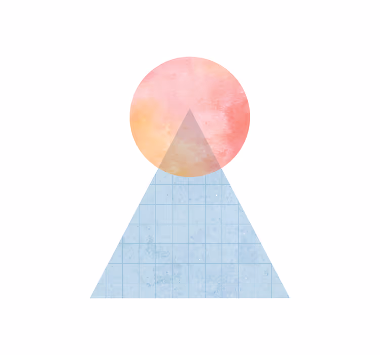 Geometriai nap hegy Redőnyök modern - TenStickers