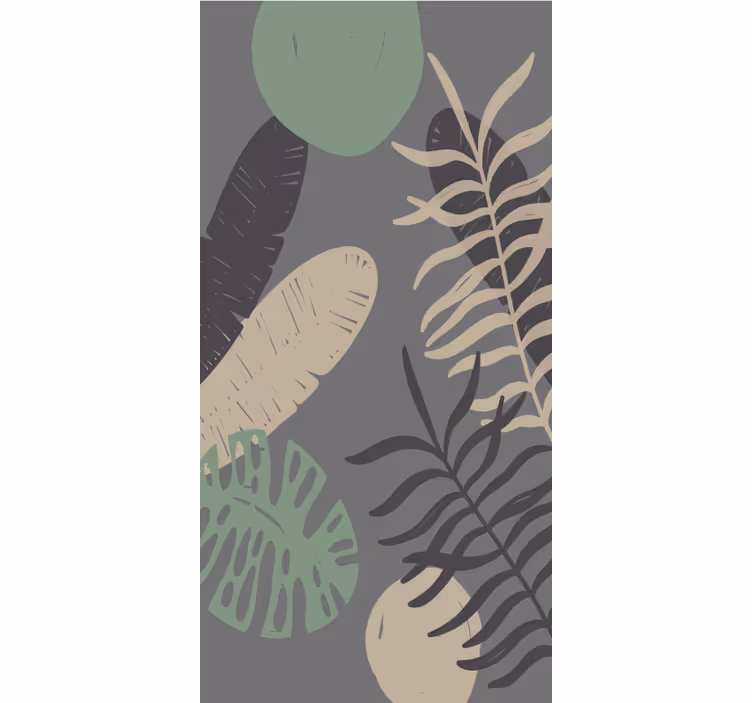 Trópusi zöld minta Redőnyök Virágok és növények - TenStickers
