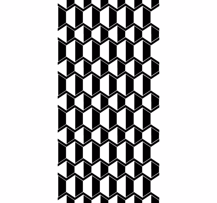 Geometriai monokróm minta Redőnyök egyéb Roló - TenStickers