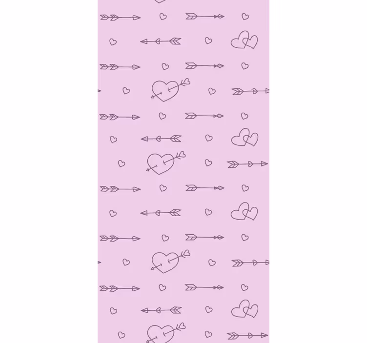 Szívek és nyilak romantikus redőnyök - TenStickers