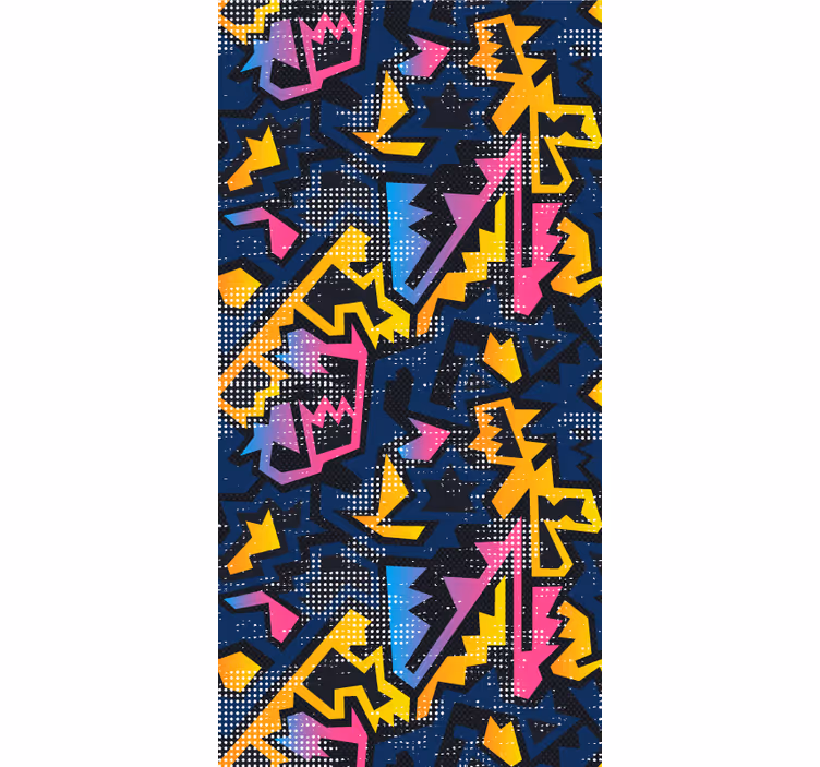 Geometrikus graffiti tinédzser Sávroló - TenStickers