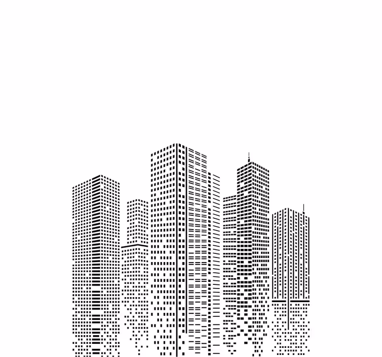Skyline iroda eredeti Sávroló - TenStickers