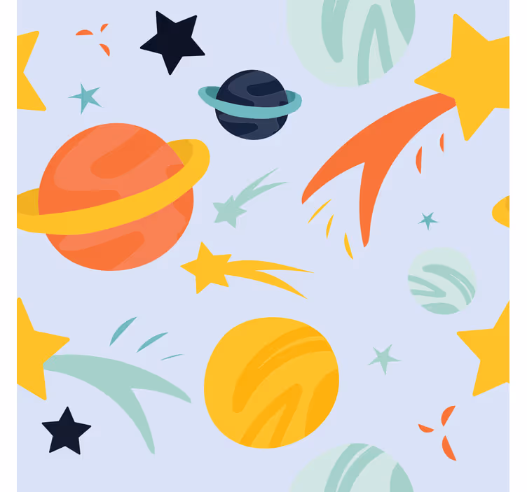 Redőnyök gyerekek bolygók minta - TenStickers