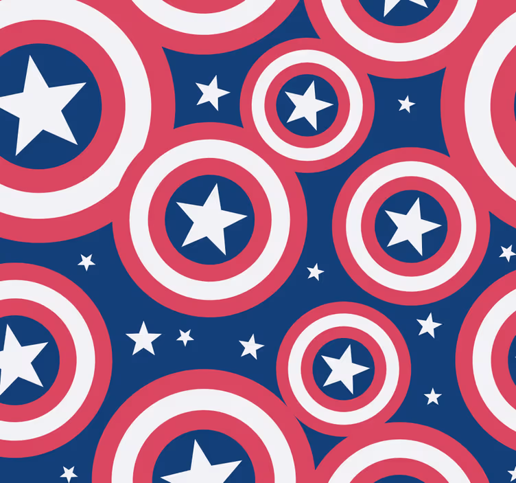 Redőnyök szuperhős amerika lekerekített pajzs - TenStickers