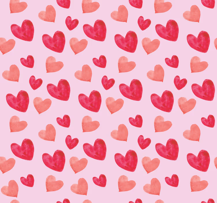 Redőnyök romantikus szív rózsaszínű minta - TenStickers