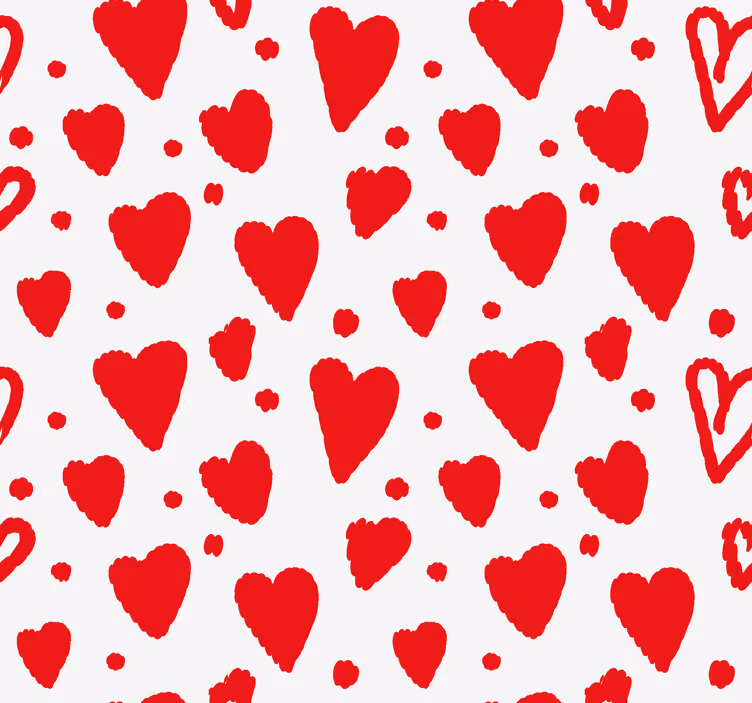 Redőnyök romantikus szívek minta - TenStickers