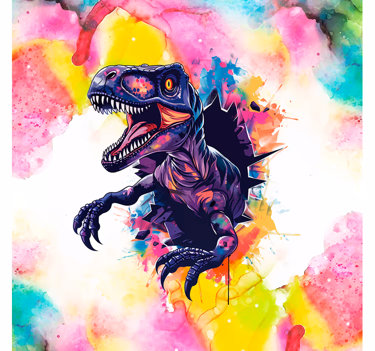 Redőnyök dinoszaurusz telített színek velociraptor - TenStickers