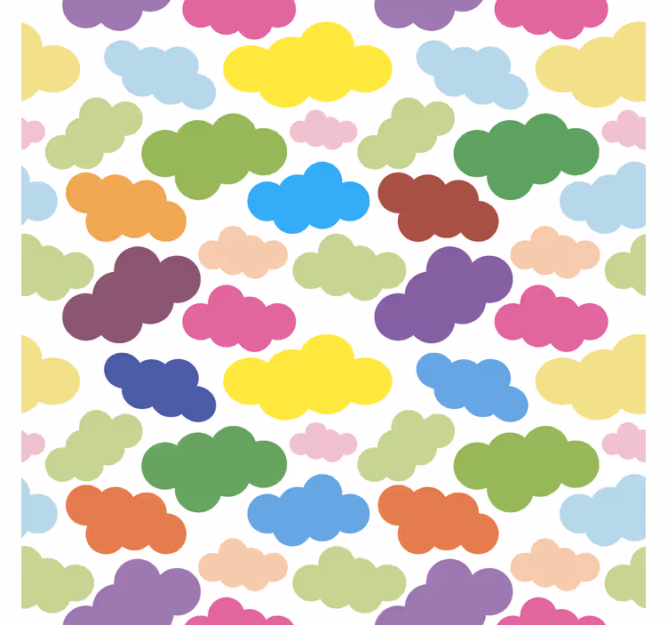 Redőnyök felhők színes minta - TenStickers