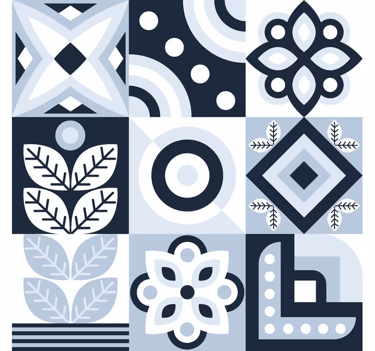 Redőnyök Skandináv / északi csempe minta - TenStickers