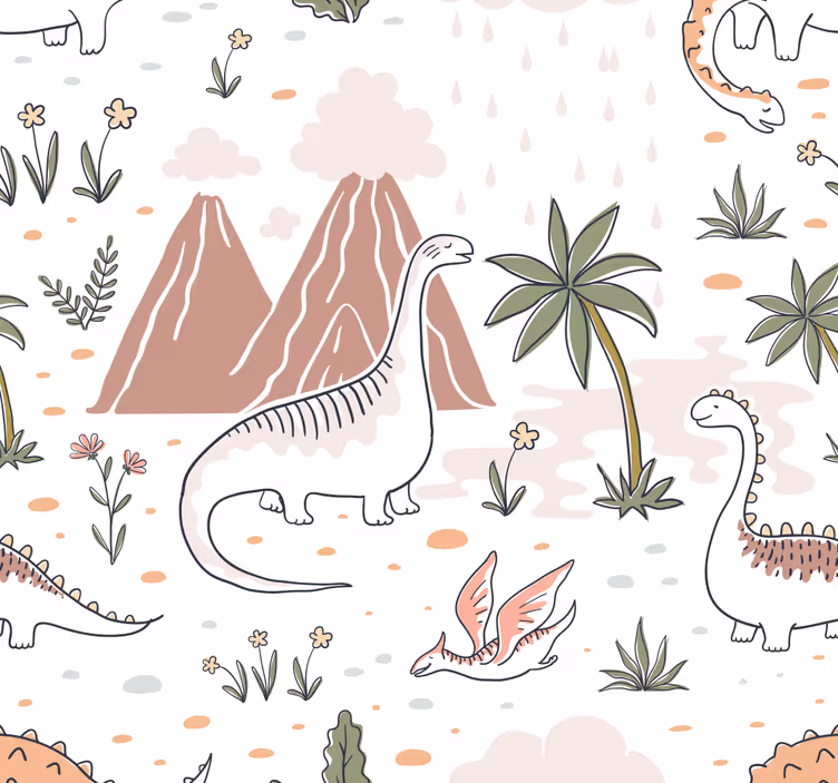 Nordikus stílusú dinoszaurusz redőnyök - TenStickers