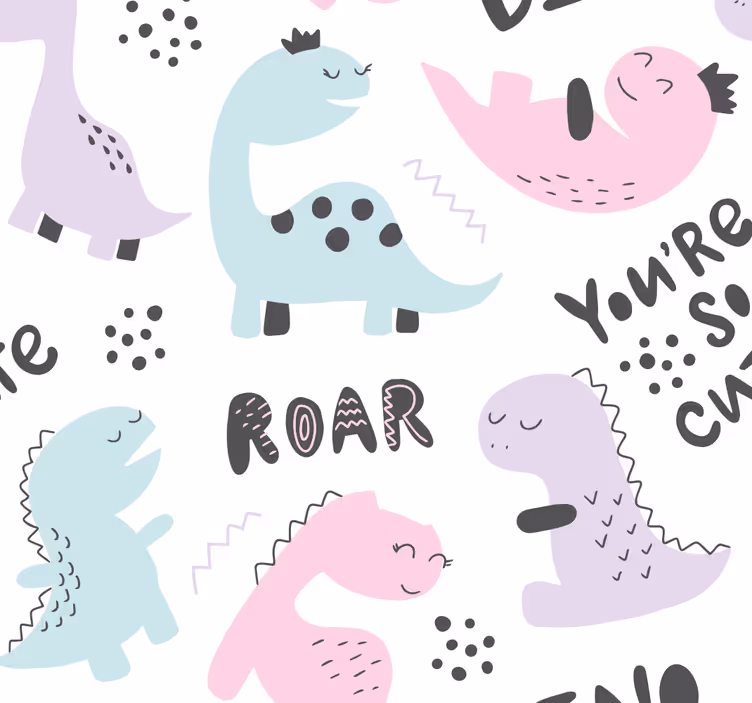 Dino hercegnő Redőnyök dinoszaurusz - TenStickers