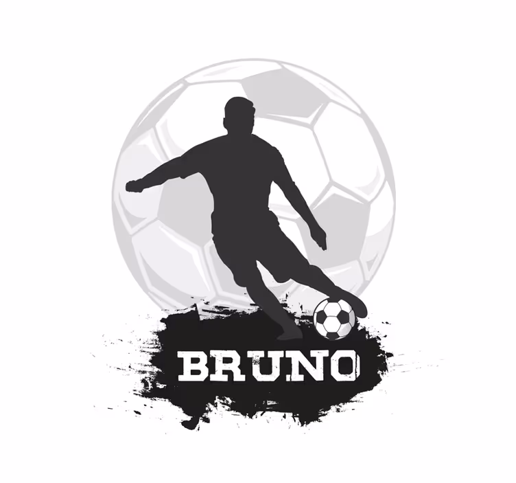Személyre szabható futballlabda Redőnyök Futball - TenStickers