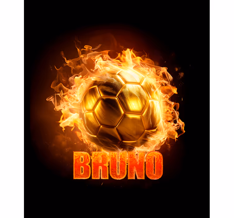 Arany tűzgömb Redőnyök Futball - TenStickers