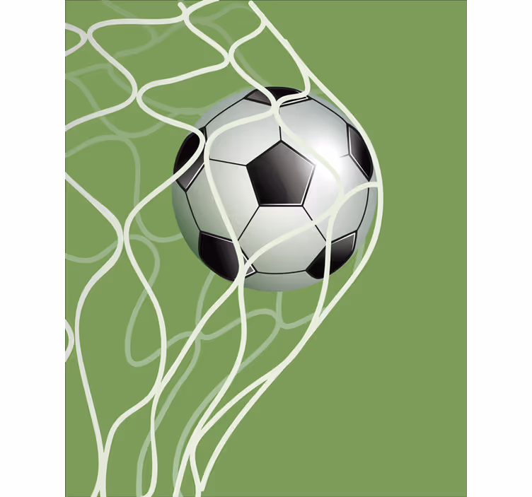 Mozgó labda a kapuban Redőnyök Futball - TenStickers