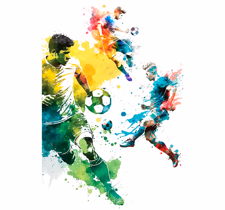 Sport akcióban Redőnyök Futball - TenStickers