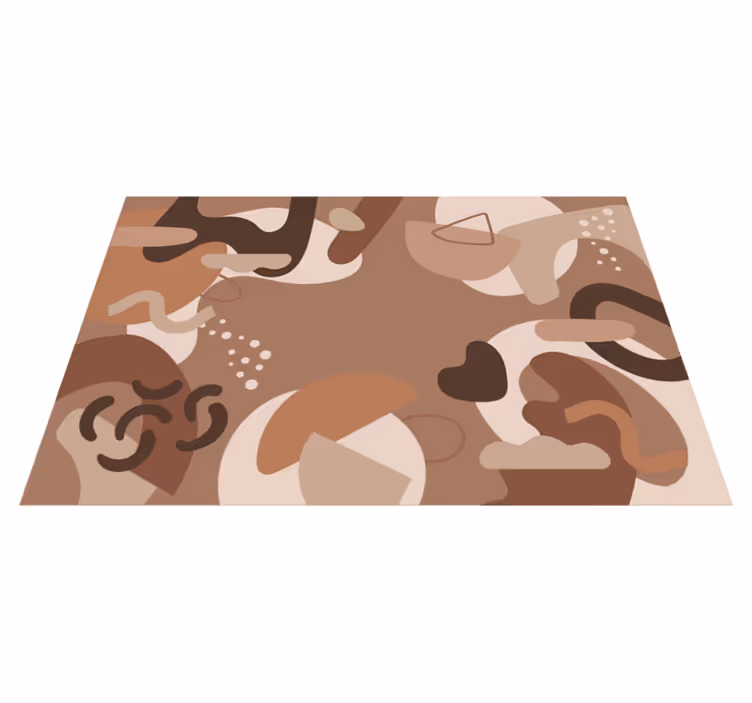 Absztrakt formák mocha mousse tányéralátétek modern - TenStickers