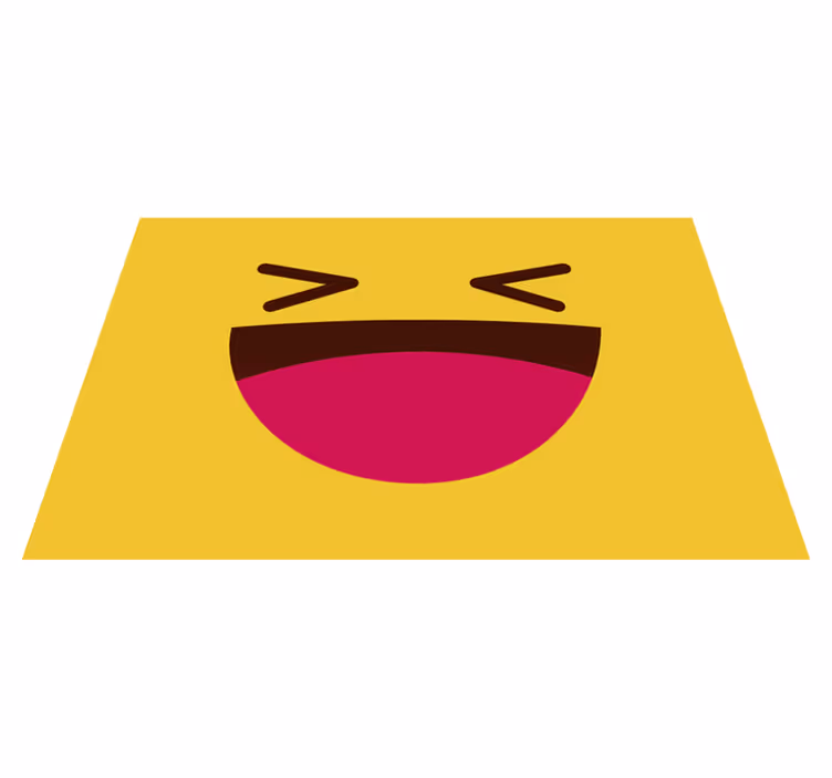 Modern emoji nevető arcú gyermekek alátétek - TenStickers