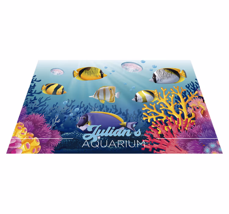 Halak úsznak a tengeri hal alátétek alatt - TenStickers