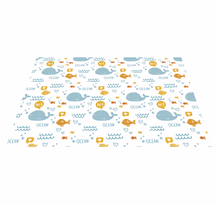 Színes és boldog óceáni halak alátétek - TenStickers