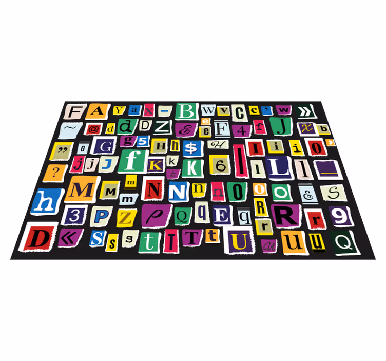 Színes betűk modern helyszínek - TenStickers