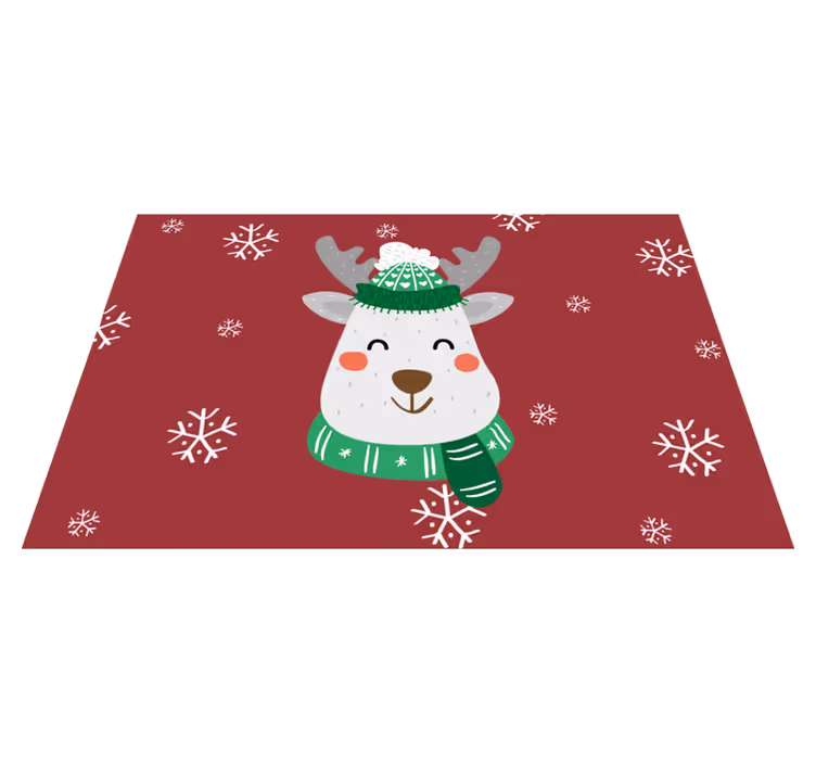 Karácsonyi szarvas szőnyeg gyerekeknek - TenStickers