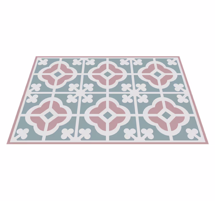 Pasztell cement csempe otthoni placemats - TenStickers