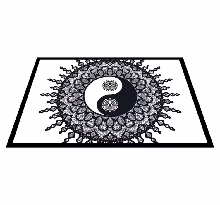 Yin yang mandala minta tányéralátétek struktúra - TenStickers