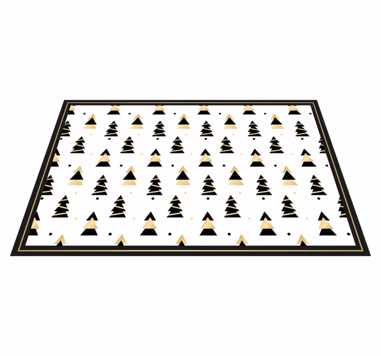 Elegáns karácsonyi fa mintás alátétek - TenStickers