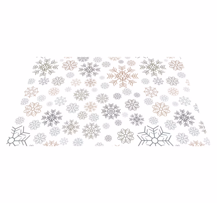 Hópelyhek minta karácsonyi placemats - TenStickers
