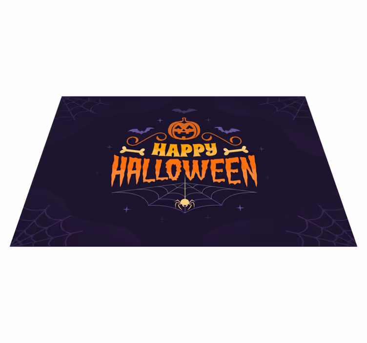 Boldog halloween szöveges alátét - TenStickers